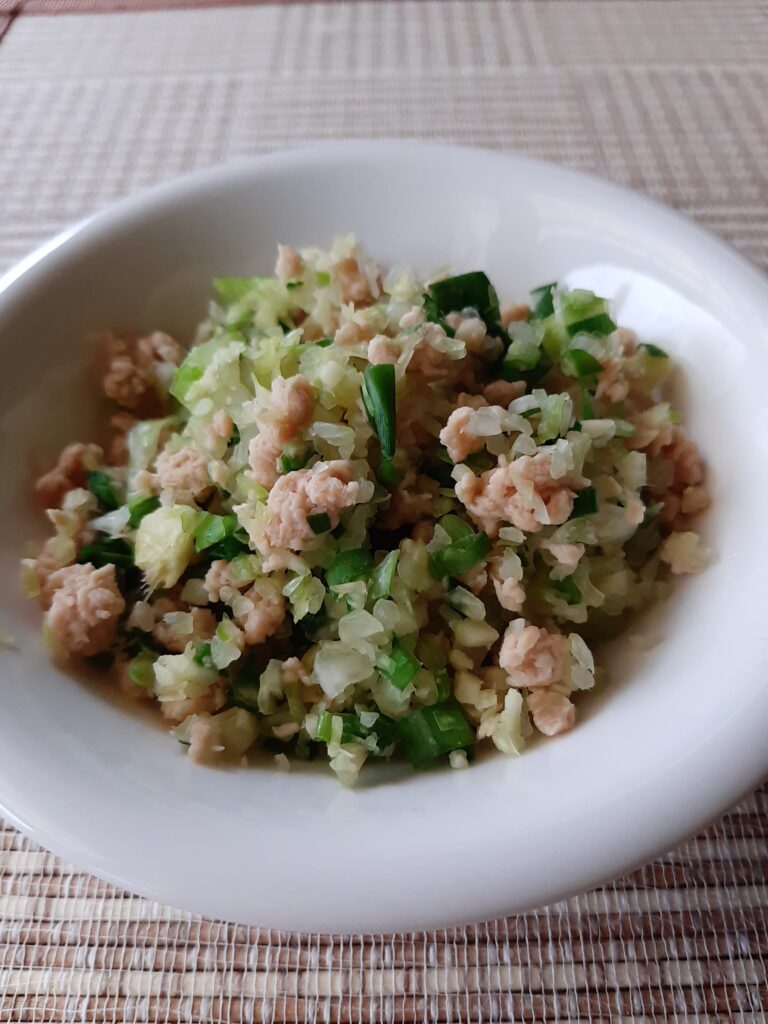 大豆ミート100％の餡の画像