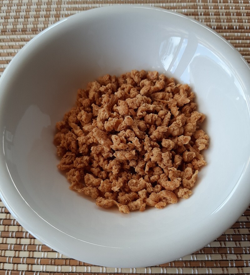 乾燥した大豆ミート30gの画像