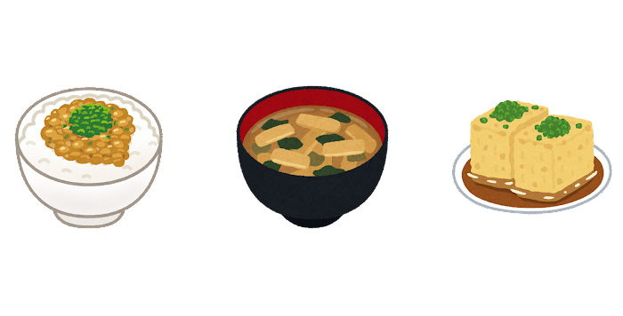 大豆食品のイラスト
