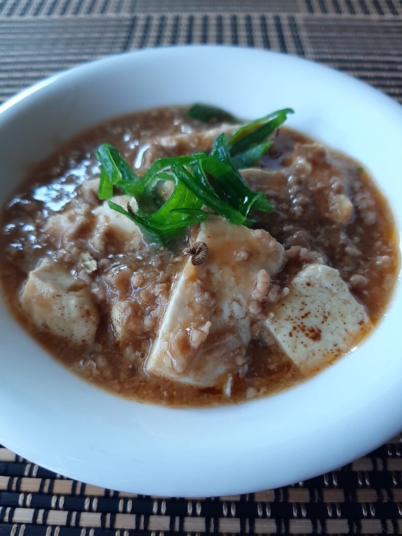 豚肉100％の麻婆豆腐の画像